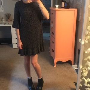 NWOT Lauren Conrad Black And White Polka Dot Dress